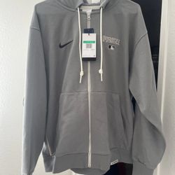 Pittsburgh Pirates MLB Nike Charcoal Authentic Collection Full Zip Up Hoodie XL