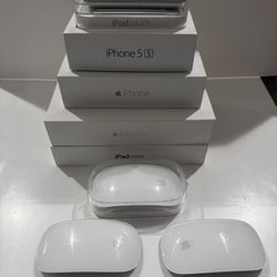 Mixed Apple Lot: 2 Ipad Mini, 2Iphones (5s & 6 Plus), Ipod Touch, 3 Magic Mouse