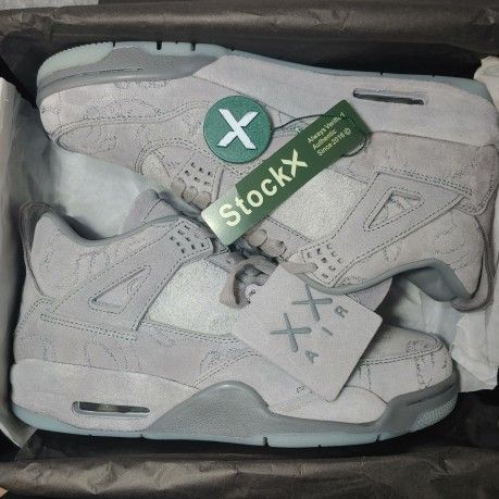 SIZE 11 - Jordan 4 Retro x KAWS Cool Grey