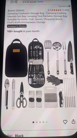 Camping Cookware Storage Bag / New 