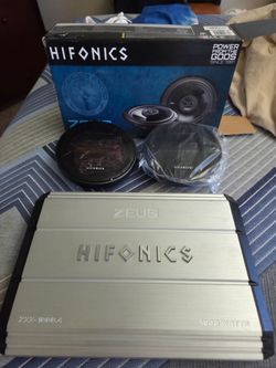 Hifonics 1000w amp / 2 -6x9's