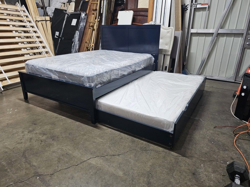Full Over Twin Trundle Bed And Mattress