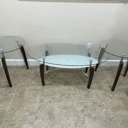Glass Coffee Table Set Of 3
