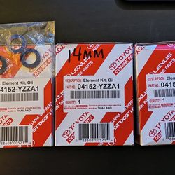 Toyota Lexus OEM Oil Filter 04152-YZZA1 (3 filters and filter wrench)