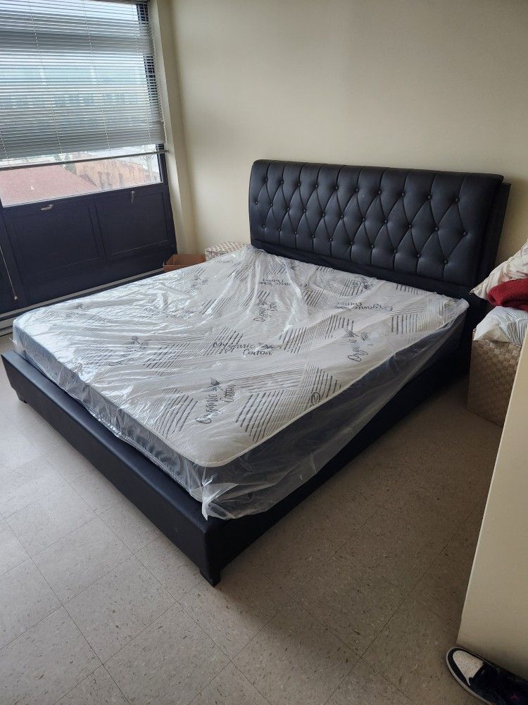 King Size Bed Frame Mattress & Box Springs