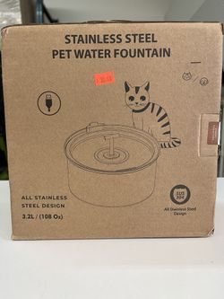 Stainless Steel Pet Water Fountain
