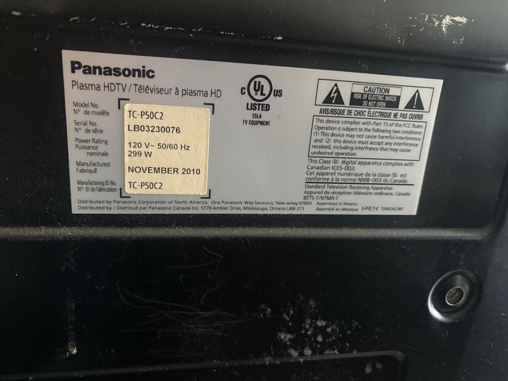 Panasonic 60 inch TV