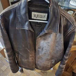 Vintage Brown M.Julian Leather Jacket  Size L