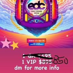 VIP EDC LV 2024 Ticket $850