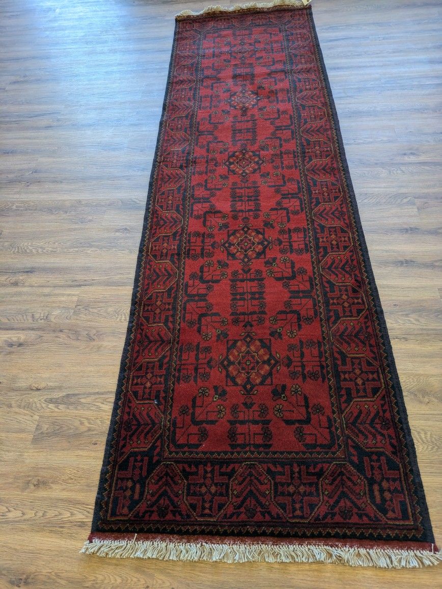 Handmade Wool Rug 2'8x9'5