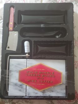 Solid marble cheese board (New)