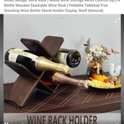 Brown Wine Rack (new On Box)