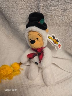 Disney Winnie the Pooh Christmas Snowman Plush