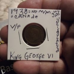 "King George V1"( ¹938 )"No M./ M."(  V./F. ) Wt:3.00 $15.00