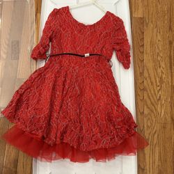 Girls 6 X Kids Works Red 