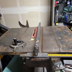 Craftsman 10" Table Saw With Roller Stand