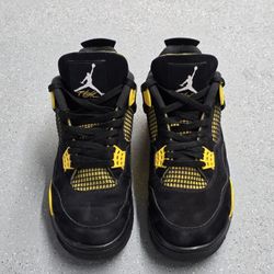 Nike Air Jordan 4 Retro Thunder Men's Sneakers Size 10.5 DH6927-017