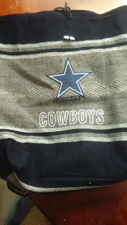 Cowboys handwoven backpack/bag