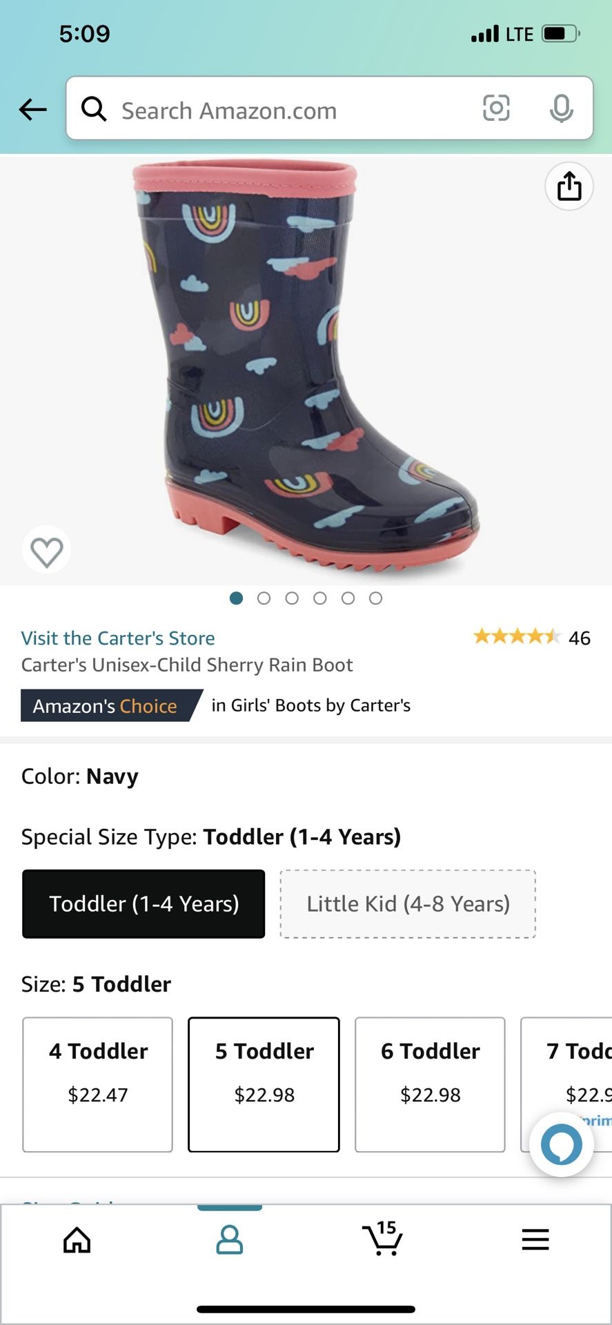 Carters Toddler Rain Boots