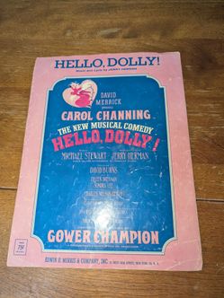 1963 Sheet Music "Hello, Dolly!" By Jerry Herman