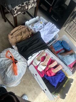 Clothes, shoes,  sweaters