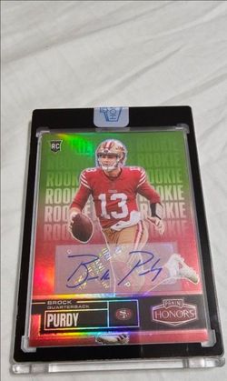 Brock Purdy Rc Card  18/20 With Signature 