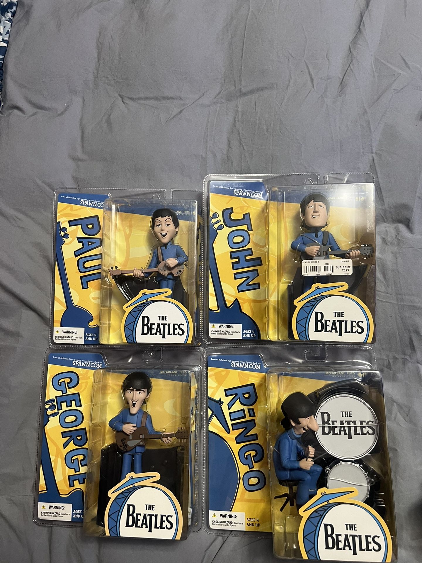 The Beatles - 2004 McFarlane FIGURES COMPLETE SET OF 4 Unopened
