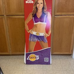 Lakers Girl Budweiser Display