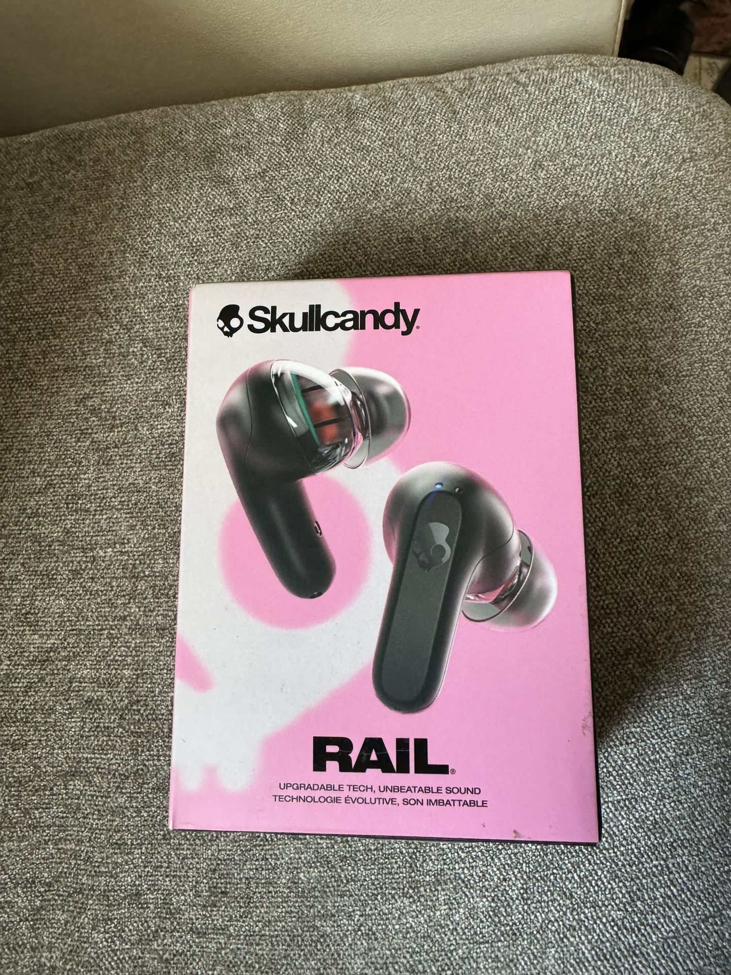 Skullcandy - Rail In-Ear Noise Canceling True Wireless Headphones - True Black