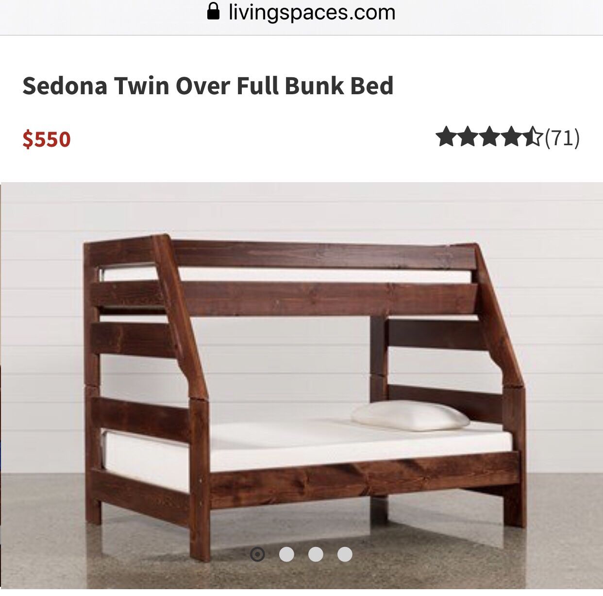 Bunk bed Twin over Full w/drawer stairs