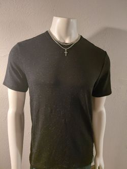 Black Glitter Short Sleeve T-Shirt
