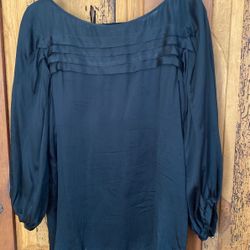 Designer Black Long Sleeve Blouse
