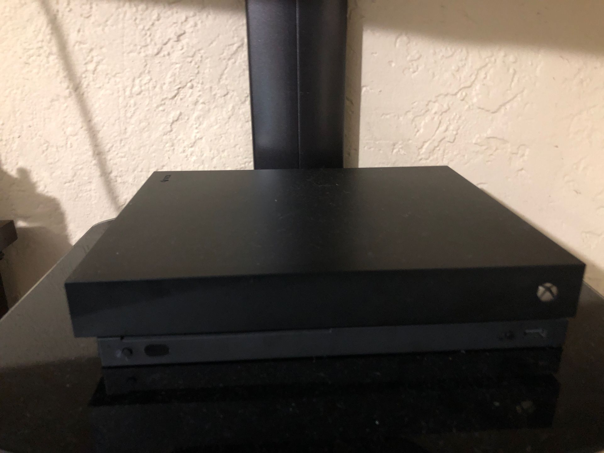 Xbox one x with 2 controllers