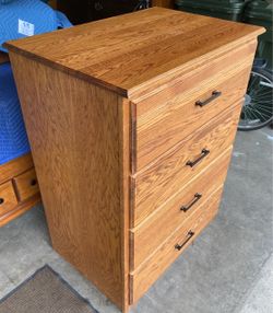 Big 4 Drawer Oak Dresser Chest