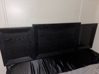 Bed frame and mattress. Size is queen