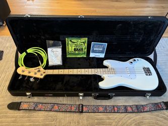 Squier Bass Guitar with Hard Case
