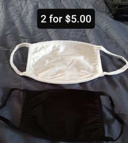 2 for $5 face mask (100% Cotton, 3 layer, reusable )