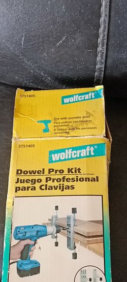 Wolfcraft DOWEL PRO KIT Doweling Jig For 1/4” 5/16” 3/8” #3751