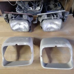 Lots Of Corvette Parts Bumpers Wheels Rear  Bumpers And1984 To 96 Corvette Headlights It