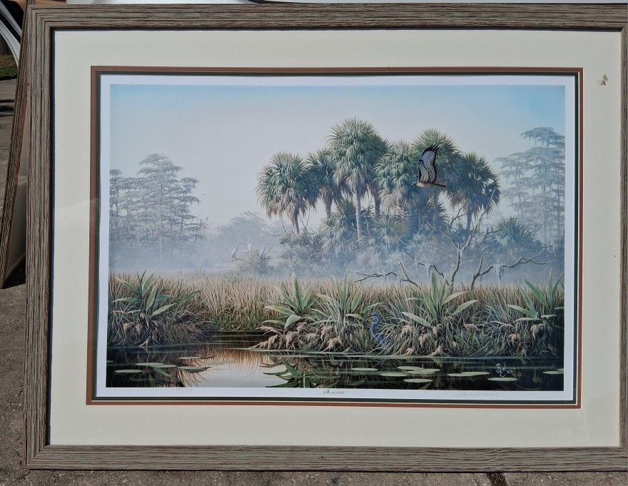 Highwaymen Style Lithograph Signed Ben Essenberg 