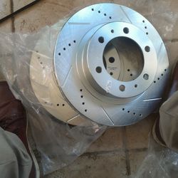 Brake Disk For Toyota 4RUNNER 2003-2009,FJ CRUISER 2007-2014, TOYOTA TACOMA 2005-2023 SLOTTED AND DRILLED ROTORS