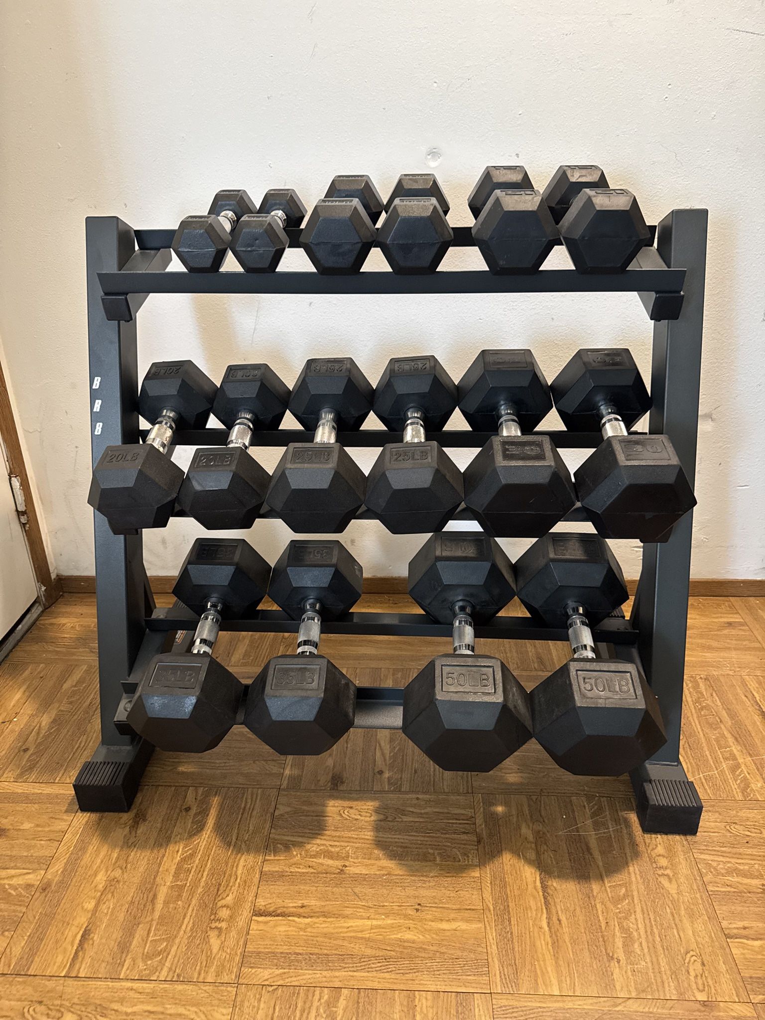 Dumbbell Set with Rack