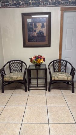 Rattan  Bamboo Sunroom Set