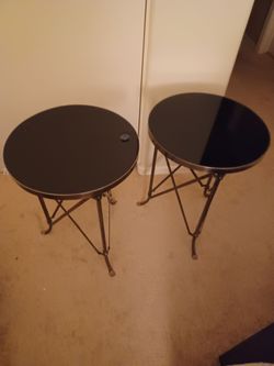 Two Contemporary Side Tables