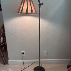1920s Vintage Rembrandt Brass Copper Floor Lamp 