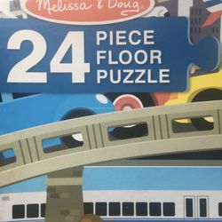 Melissa & Doug traffic jam 24 piece floor puzzle 