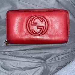 Red Gucci Wallet 