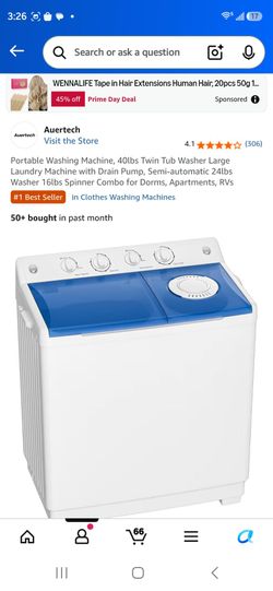 40 lb capacity twin tub portable washer