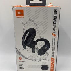 JBL - Endurance Peak 3 Dust and Waterproof True Wireless Active Earbuds - Black