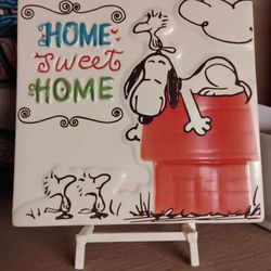 Snoopy Home Sweet Home Plaque